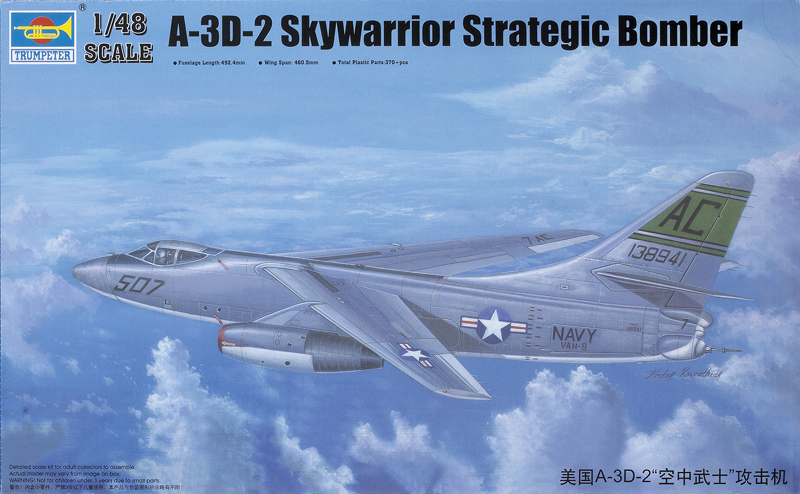 Trumpeter 1/350 A-3 SKYWARRIOR 6 per box # 06223 Trumpeter 1/350 A-3 SKYWARRIOR 6 per box # 06223